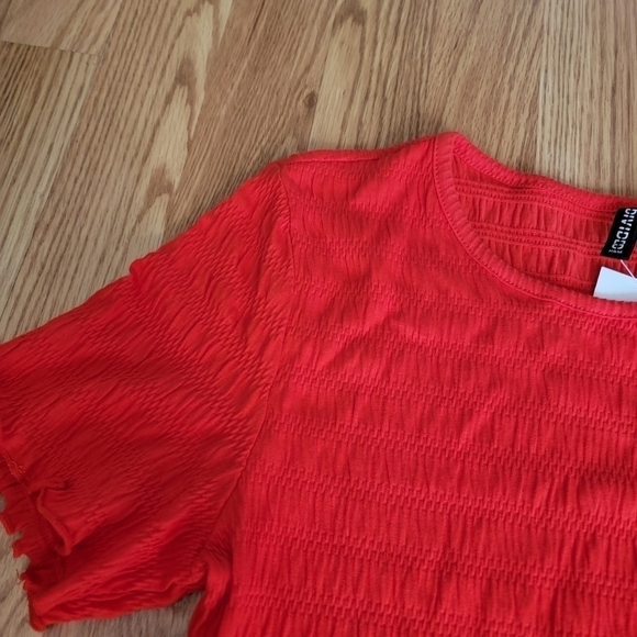 NWT H&M Smocked Dress L - Picture 2 of 9